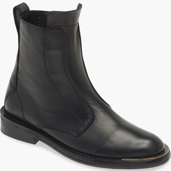 Zadig and Voltaire Laureen Leather Zip Bootie - Picture 1 of 10